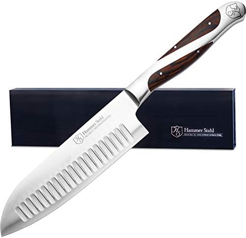 פטיש סטאהל 4.5 אינץ 'בסגנון יפני סכין סנטוקו סכין מטבח נירוסטה גבוה | סכין חיתוך רב תכליתית חדה של סכין